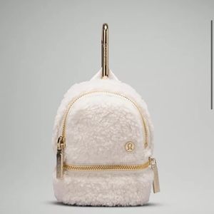 NWT Lululemon Athletica City Adventurer Fleece Backpack *Nano in White Opal